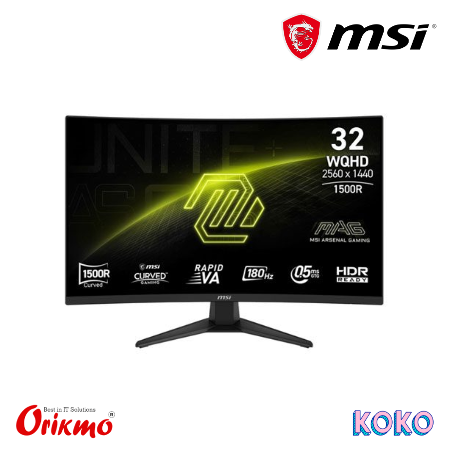 MSI MAG 321CQF E18 31.5 180Hz WQHD CURVED MONITOR