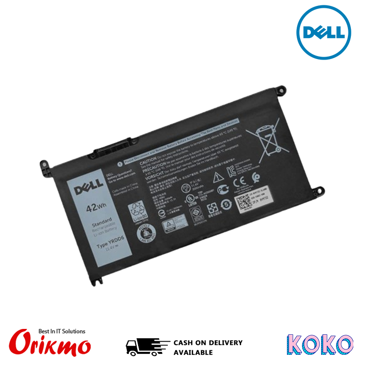 LAPTOP BATTERY DELL YRDD6 original