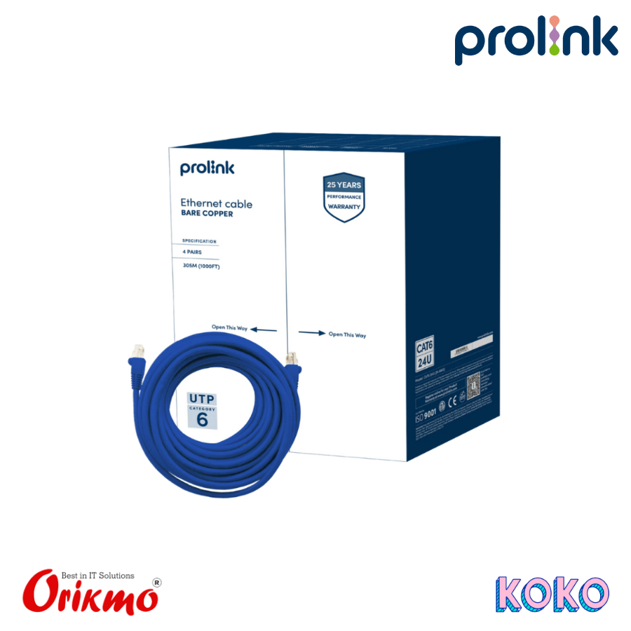 PROLINK CAT 6 UTP CABLE 24AWG